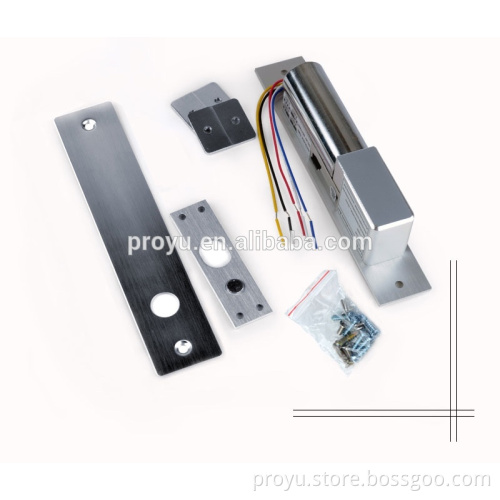 Low temperature DC12V lock 5 wires electronic bolt lock with time delay function